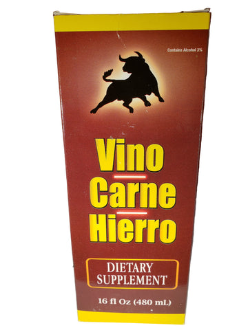 Vino carne hierro